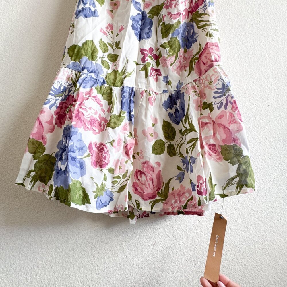 Reformation Riya Floral Halter Cutout Midi Dress NWT 10 - Picture 6 of 11